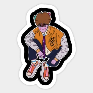 Pouty Boi Sticker